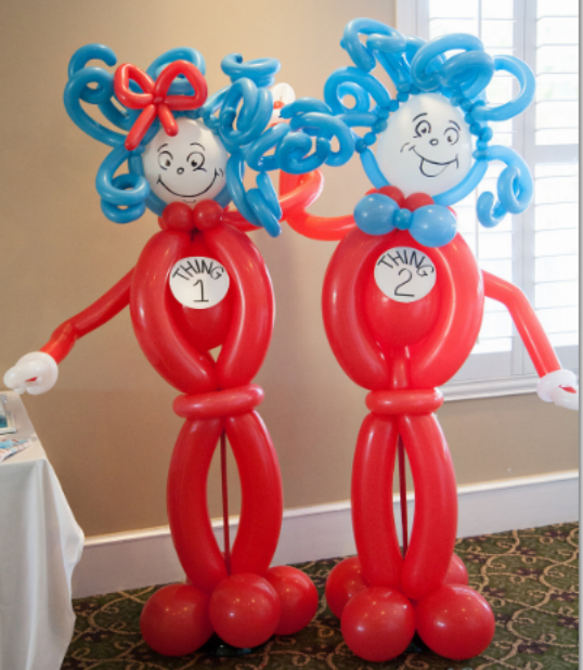 Delightful Dr Seuss Thing 1 And Thing 2 Twin Birthday Party Ideas